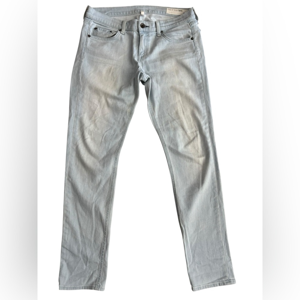 RAG & BONE DRE ASHLING LIGHT WASH STRAIGHT JEANS SIZE 28